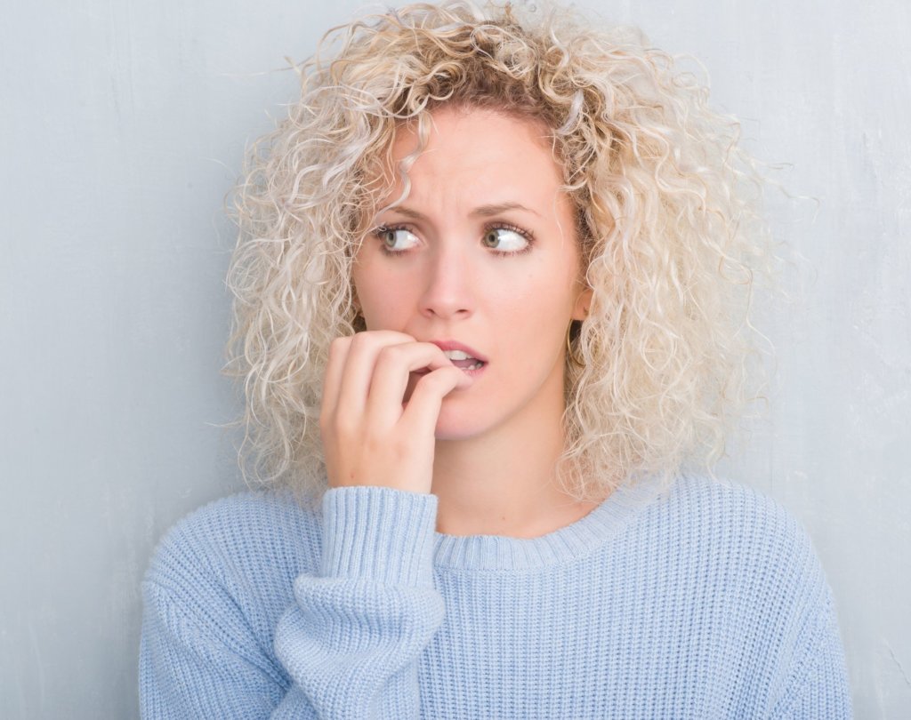habits fears woman biting her nails, hypnotherapy services